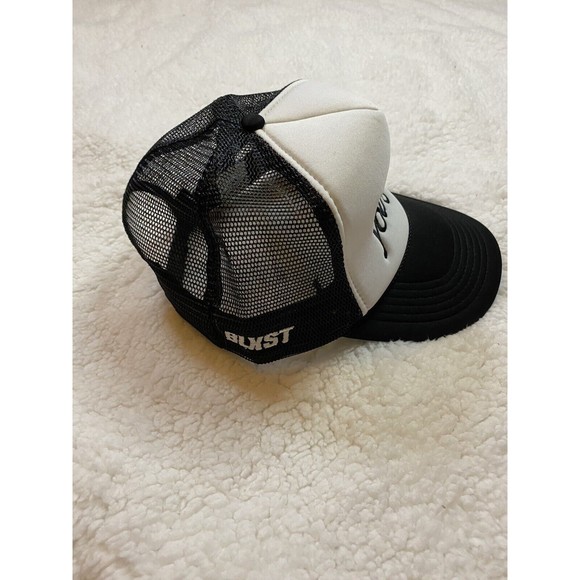 Blxst Exclusive Vip Tour Merch Mesh Trucker Hat Cap Snapback Black White EUC - Picture 2 of 5